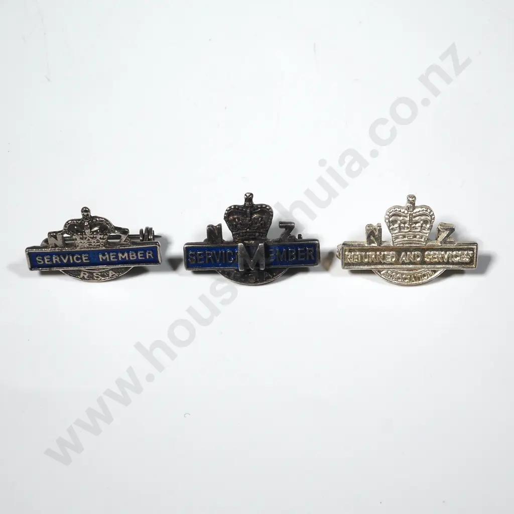 Three RSA Lapel Badges. Image 1++