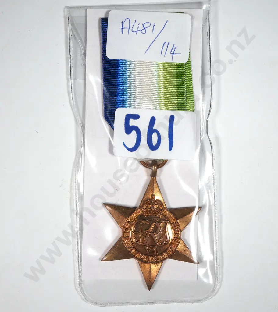 WWII Medal Atlantic Star. Image 1++