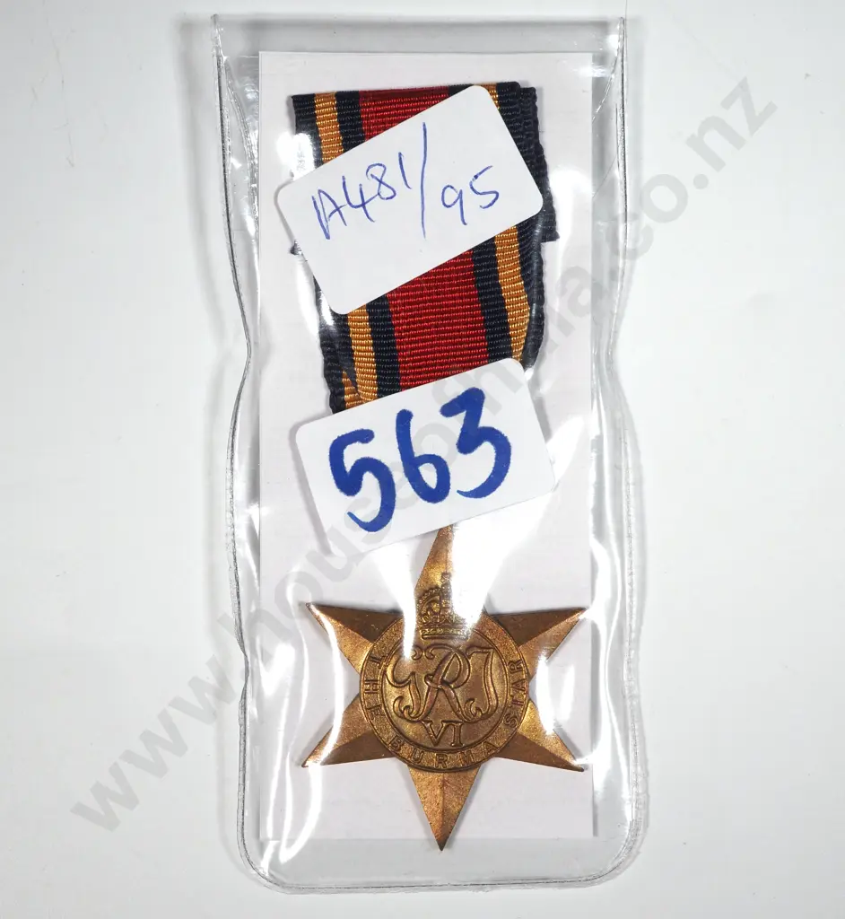 WWII Medal Burma Star. Image 1++