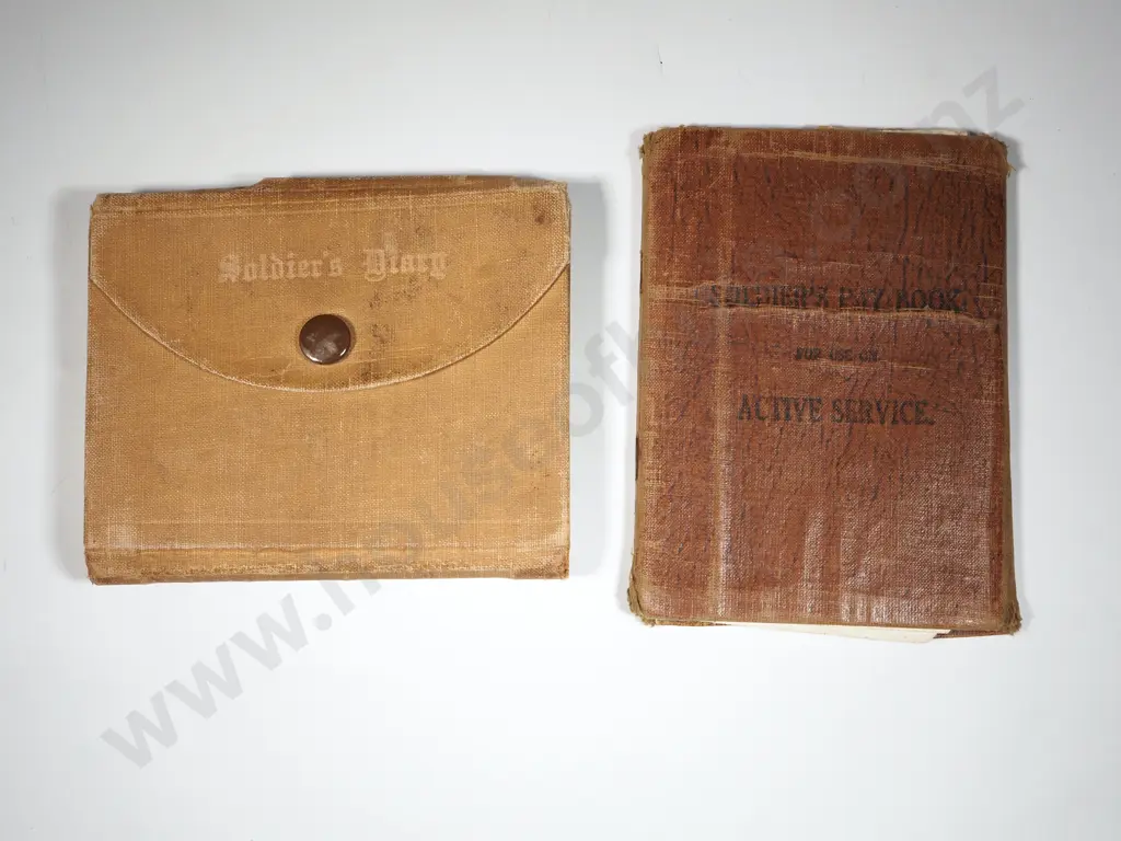 WWII Paybook & Soldier's Diary. Image 1++