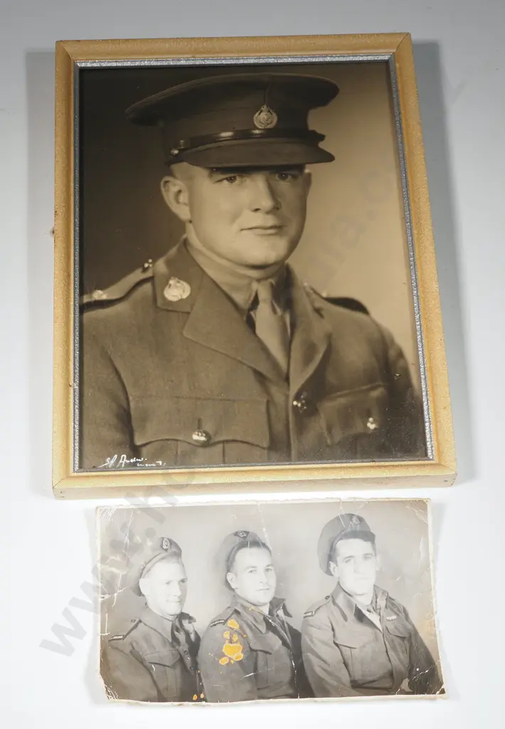 Framed Photo - Bob Nathan, Killed in Action - Libya & One Other. Image 1++