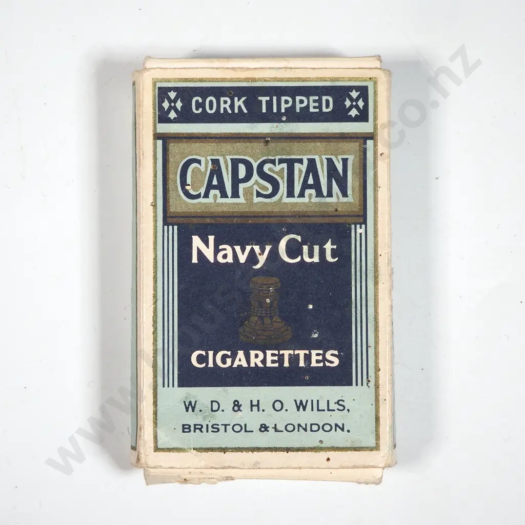 Boxed WWII Era Navy Cut Cigarettes (10). Image 1++