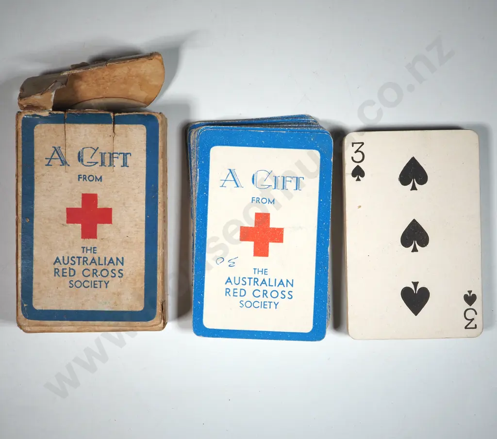 Boxed Playing Cards - A Gift from the Australian Red Cross. Image 1++