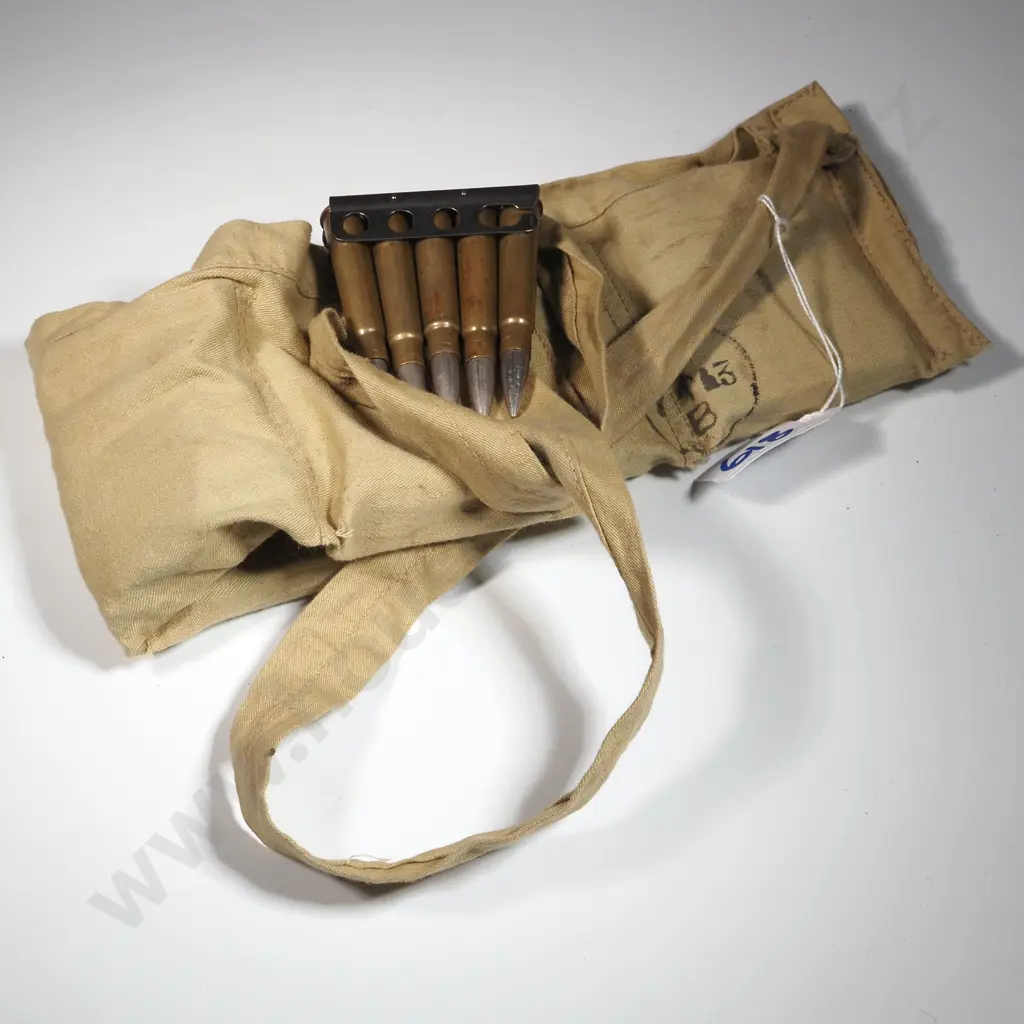 1943 303 Dated Bandolier w Dummy Rounds. Image 1++