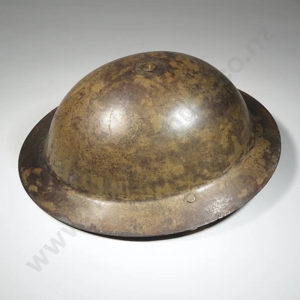 WWII Raw Edge Tin Hat. Image 1++