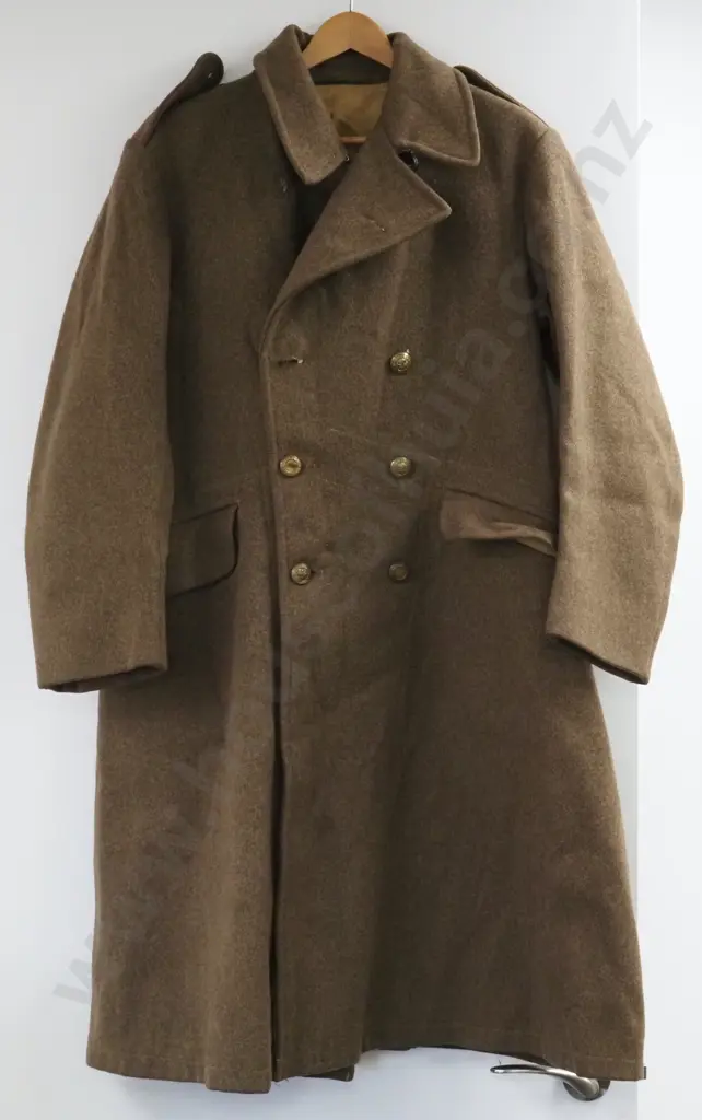 1942 New Zealand Forces Mounted Great Coat. Size 3. Image 1++