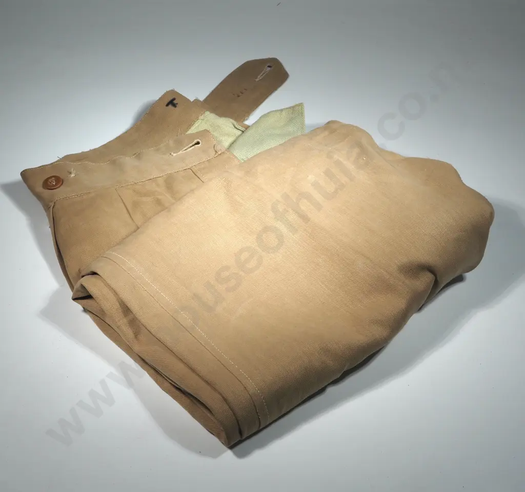 WWII Pair of Khaki Cotton Drill Trousers. Image 1++
