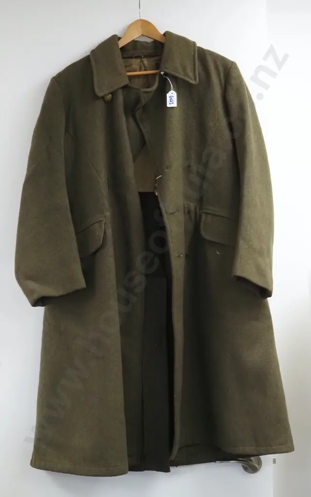 NZ WWII Era Great Coat. Image 1++
