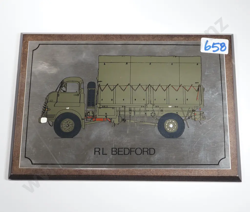 1953 RL Bedford Army Truck Wall Plaque  Image 1++