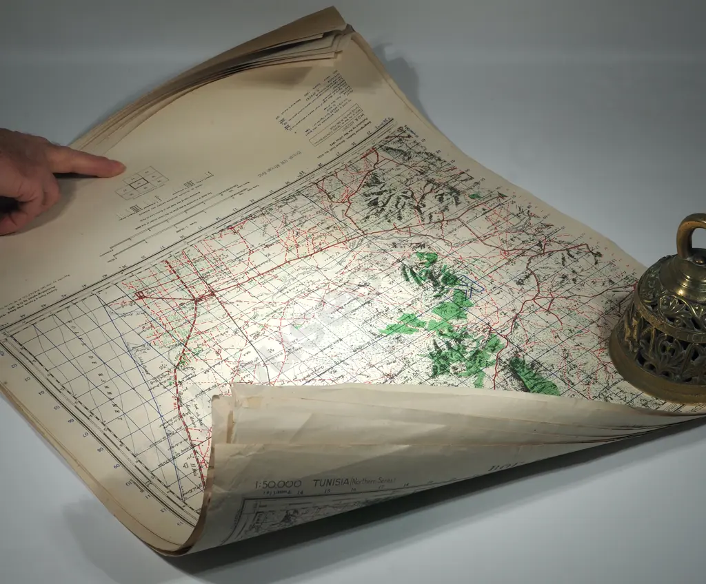 10 WW2 War Office Maps of Tunisia  Image 1++