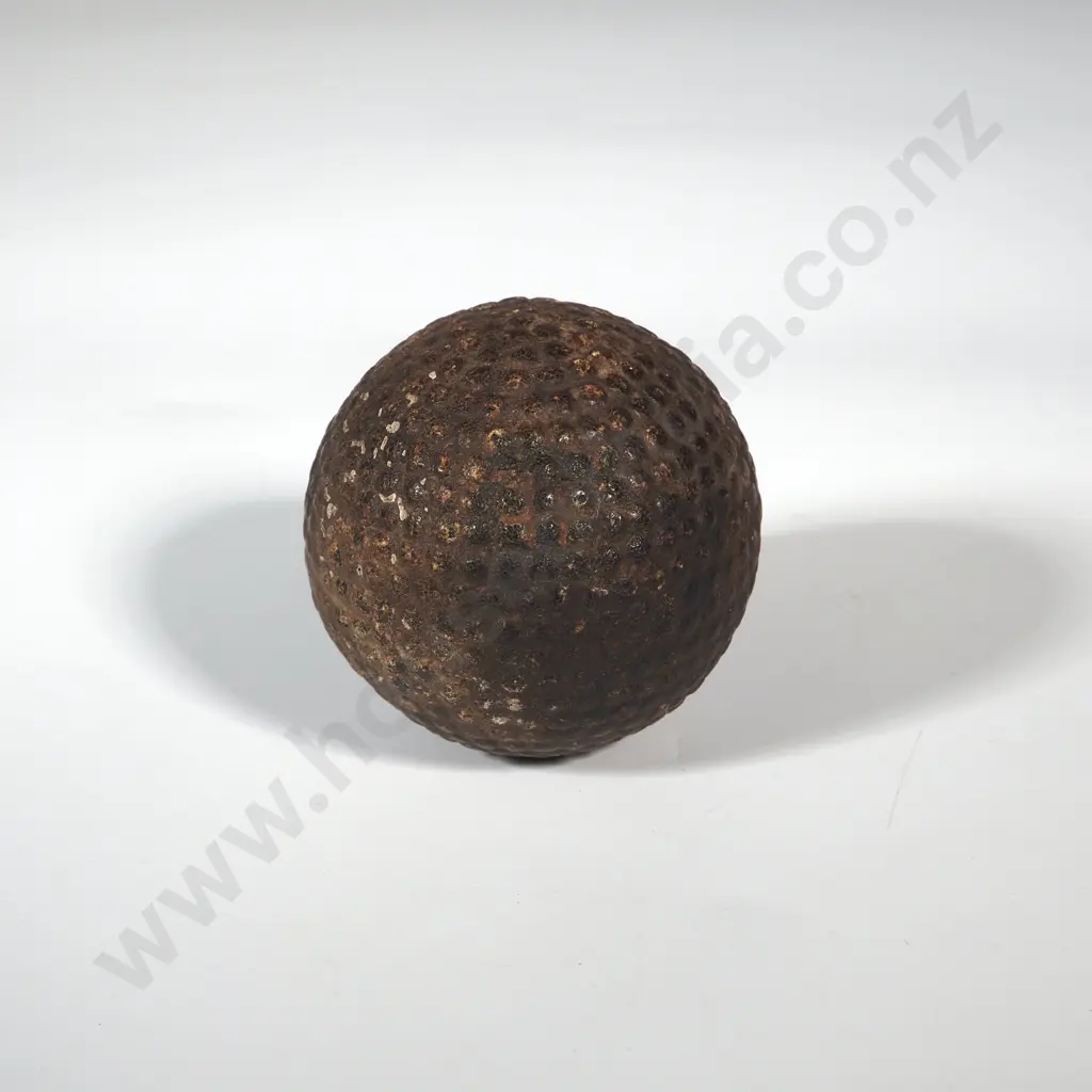 Antique Gutta Percha Golf Ball 1890s Bramble Pattern Image 1++