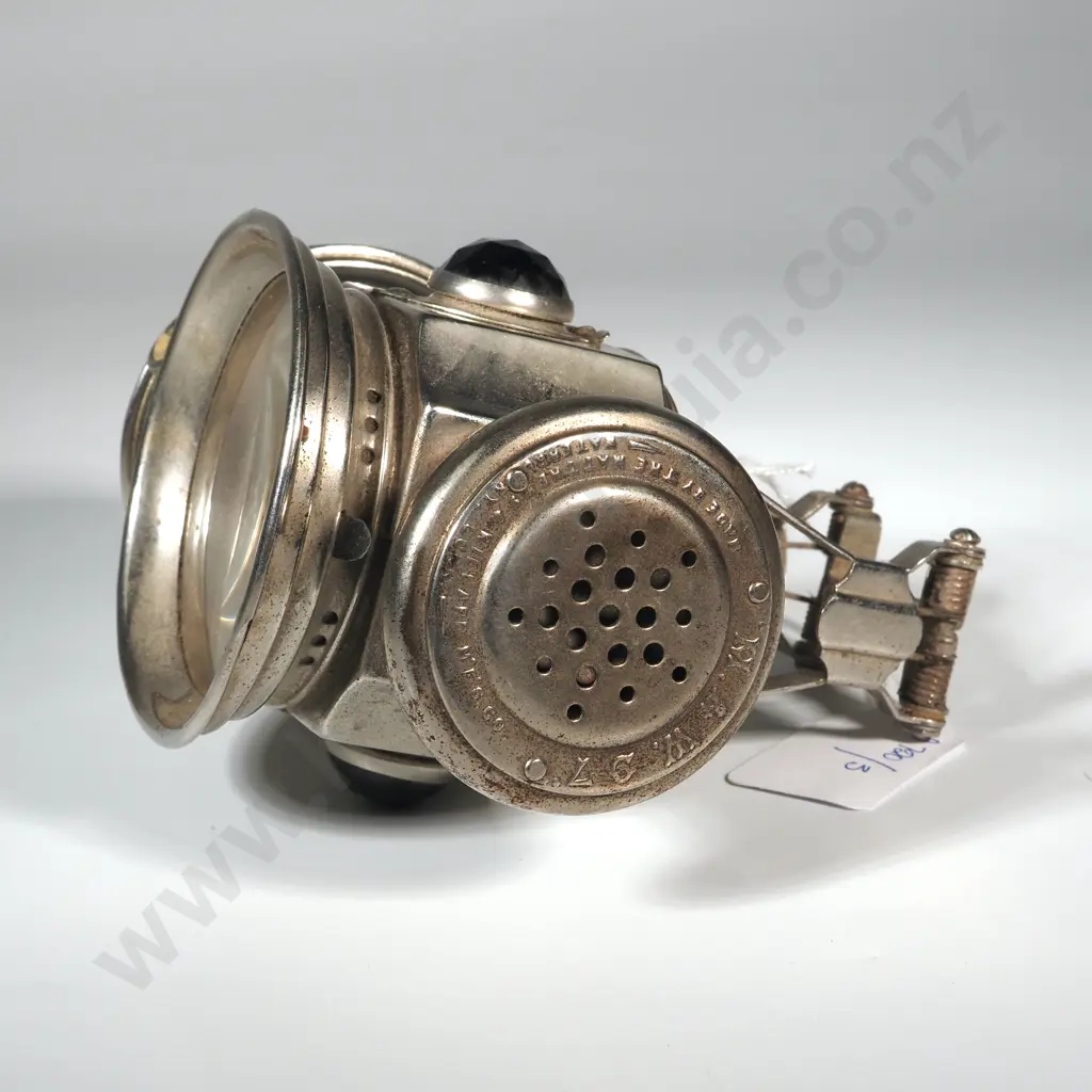 Vintage Carbide Bicycle Lamp Or Acetylene Gas Lamp. Commonly Used On Bicycles In The Early 20th Century Image 1++