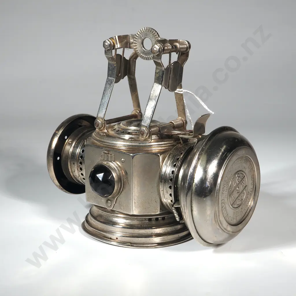 Vintage Carbide Bicycle Lamp Or Acetylene Gas Lamp. Commonly Used On Bicycles In The Early 20th Century Image 1++