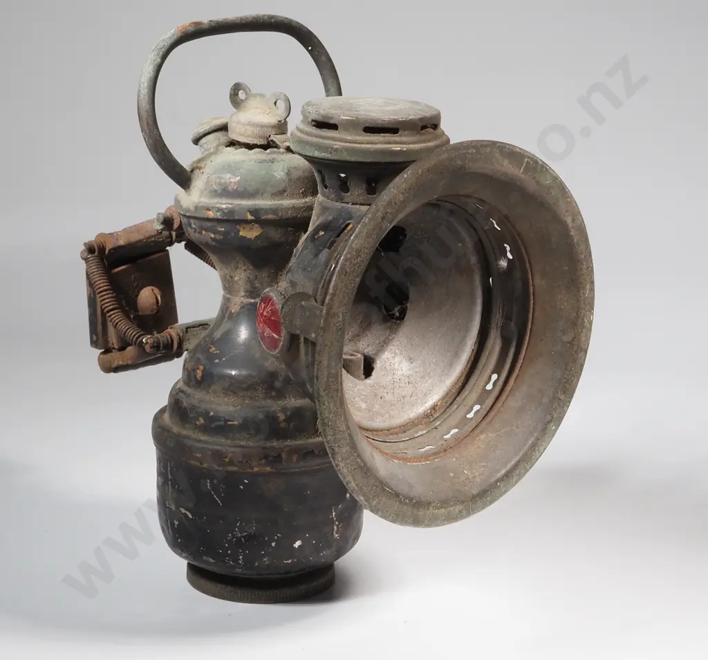 Carbide Motorcycle Lamp. Missing Lens Image 1++