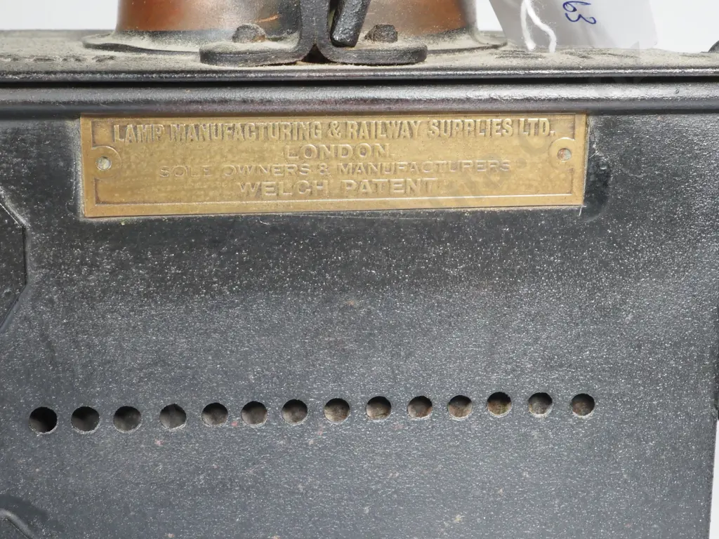 Welch Patent Railway Lamp. Image 1++