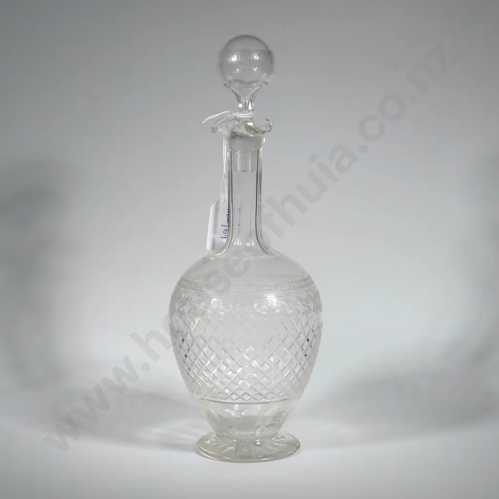 Vintage Etched Crystal Sherry Decanter  Image 1++