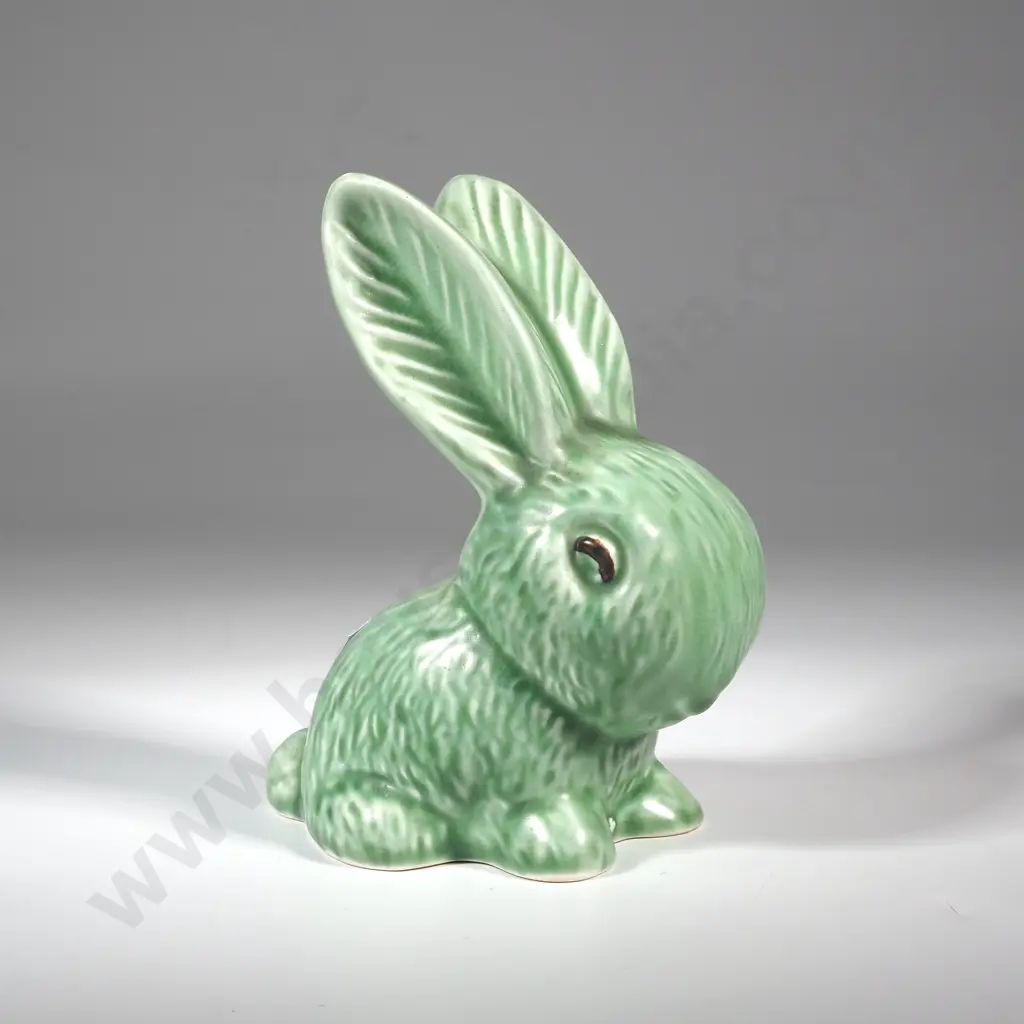 Green Sylvac Snub Nosed  Bunny Rabbit . Impressed No 990 Image 1++