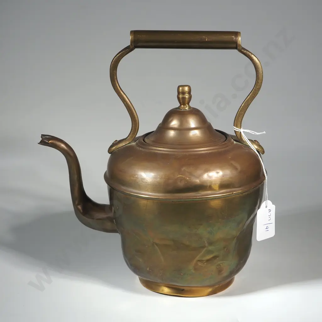 Antique Brass Kettle Image 1++