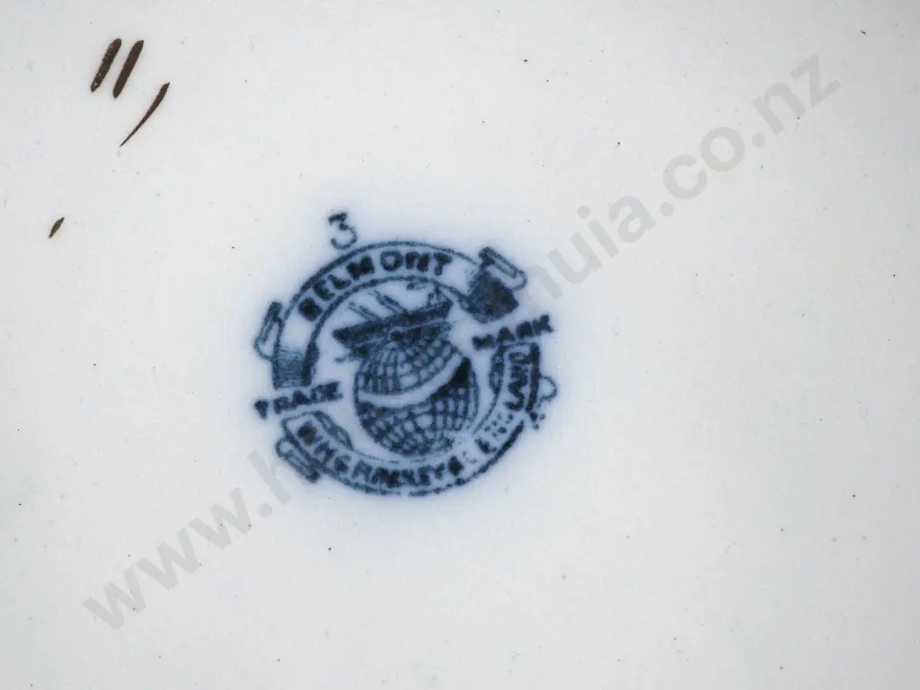 Antique Belmont Blue & White Chamberpot. Image 1++