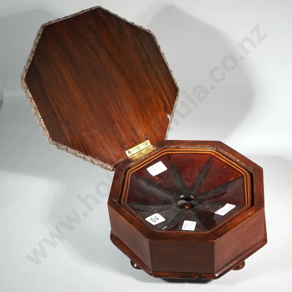 Victorian Spittoon in a Embroidered Tapestry Legged.Tuffet. Image 1++