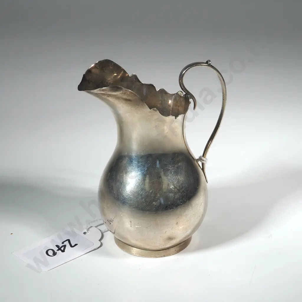Sterling Silver Cream Jug. Birm  1894 Image 1++