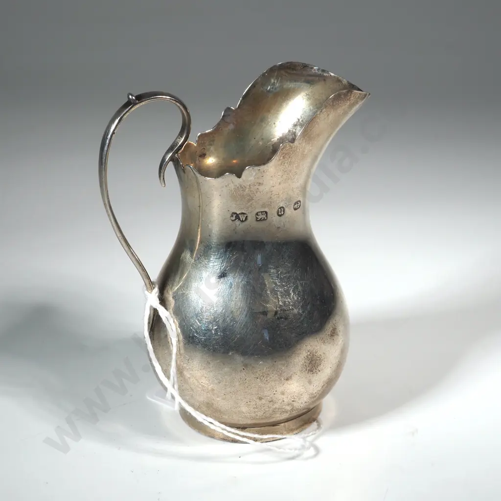 Sterling Silver Cream Jug. Birm  1894 Image 1++