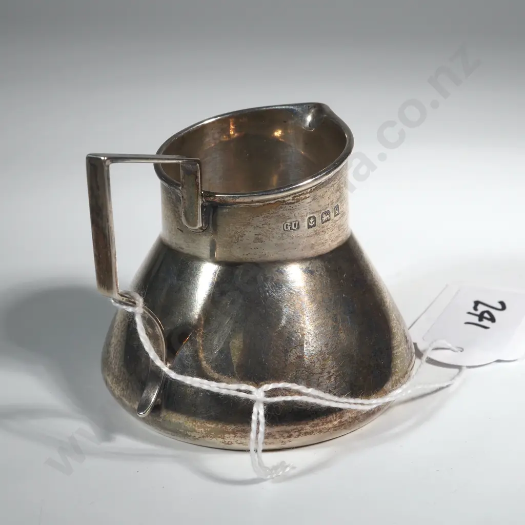 Sterling Silver Cream Jug, Birm 1908 Image 1++