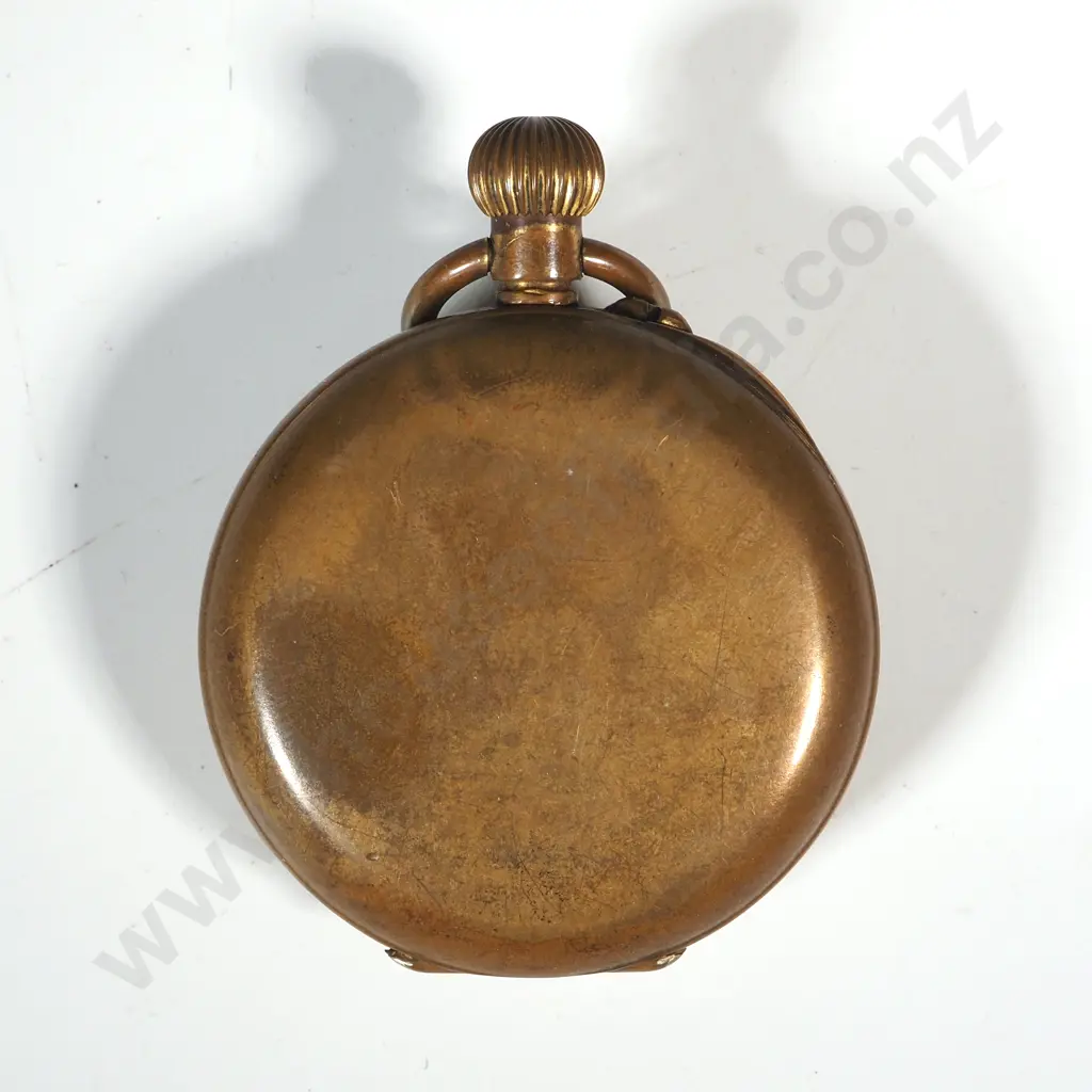 Brass Pocket Watch - Ticking but Untested  Image 1++