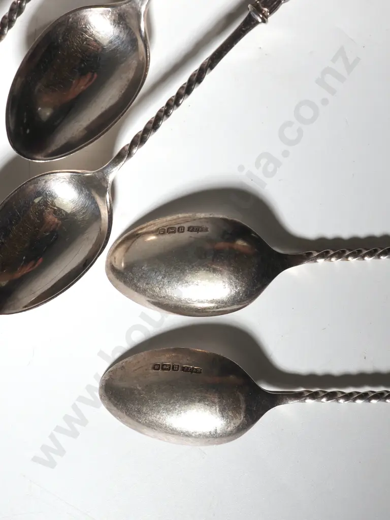 Sterling Silver Apostle Teaspoons. Sheffield 1912 Image 1++