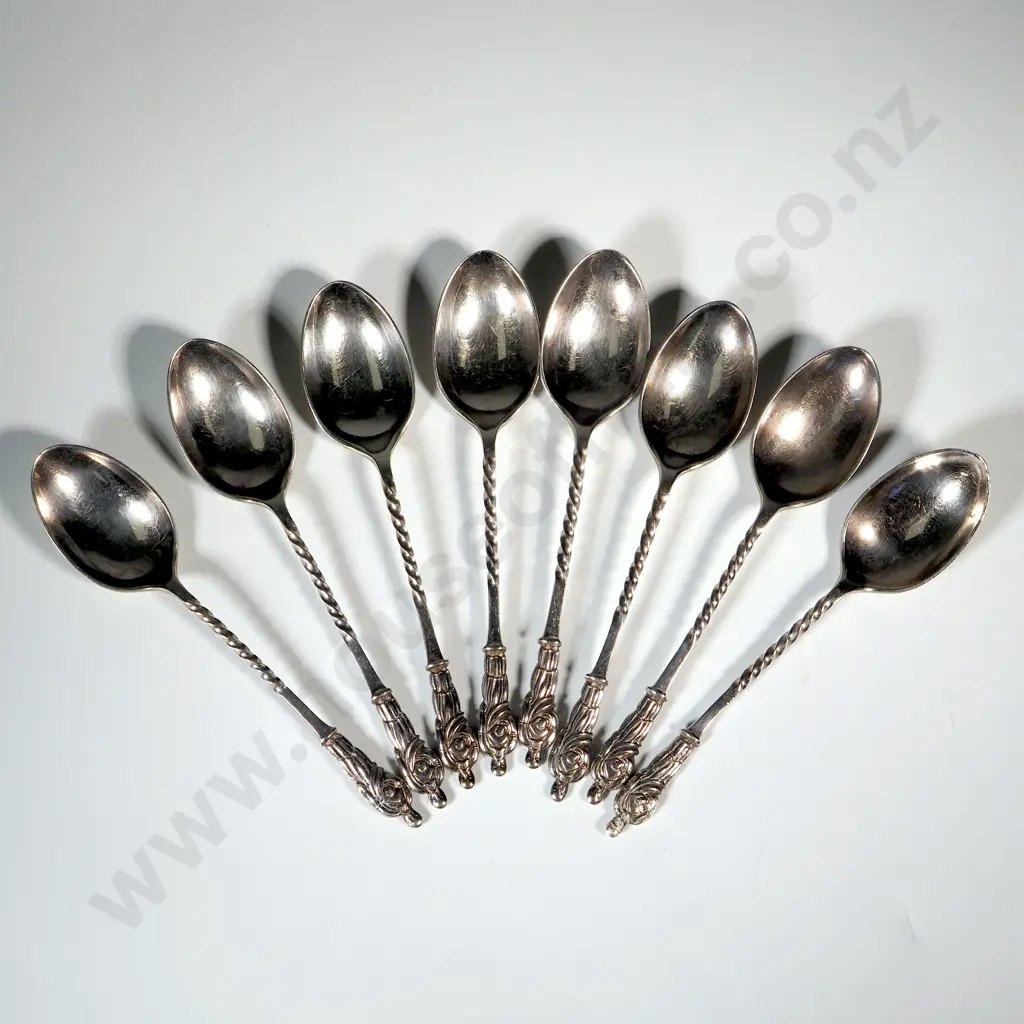 Sterling Silver Apostle Teaspoons. Sheffield 1912 Image 1++