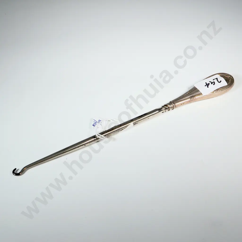 Sterling Silver Boot hook. Birm 1908 Image 1++