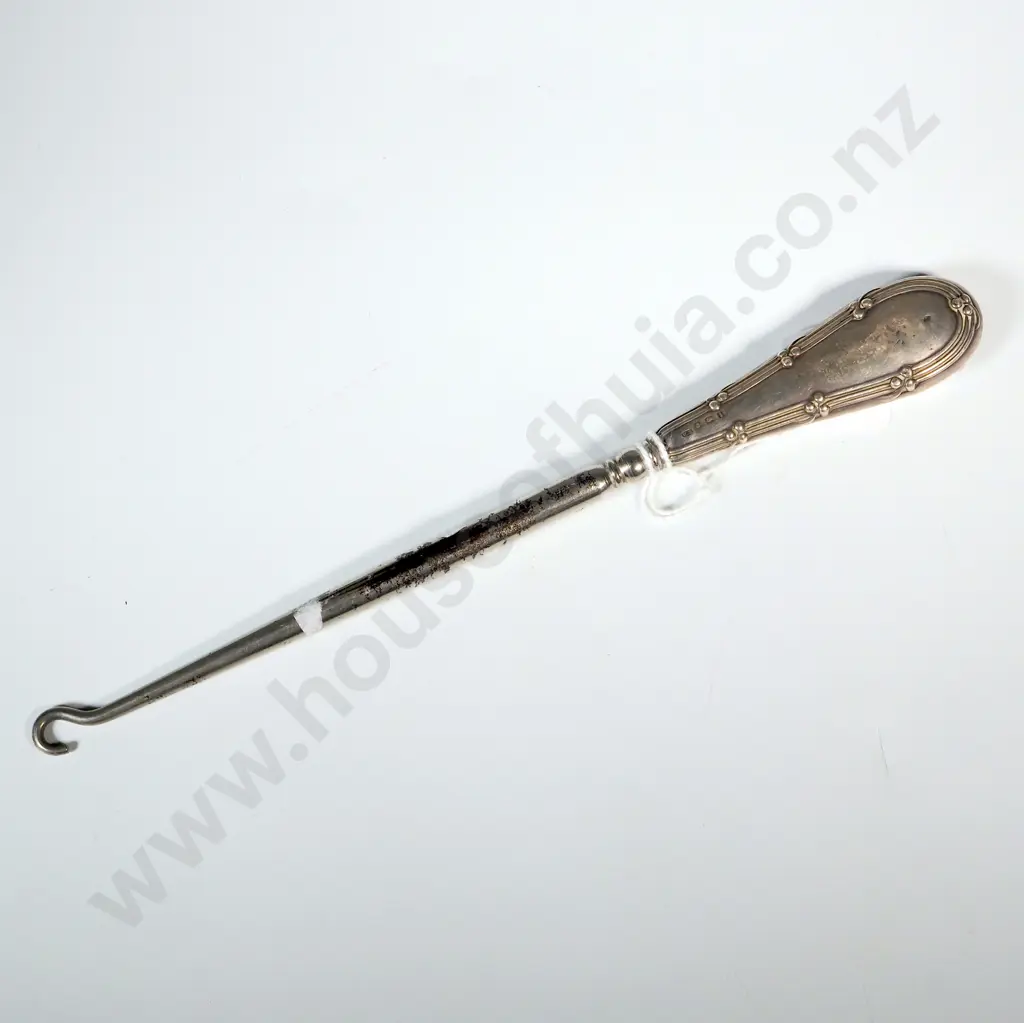 Sterling Silver Boot Hook. Birm 1908 Image 1++
