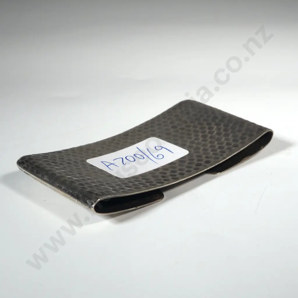 Sterling Silver Hammered Card Case Image 1++
