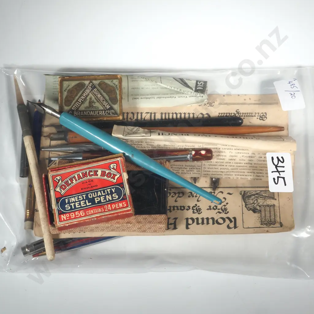 Collection Of Dip Pens, Nibs, Propelling Pencils Including One From NZ & South Seas Exhibition, Dunedin Image 1++