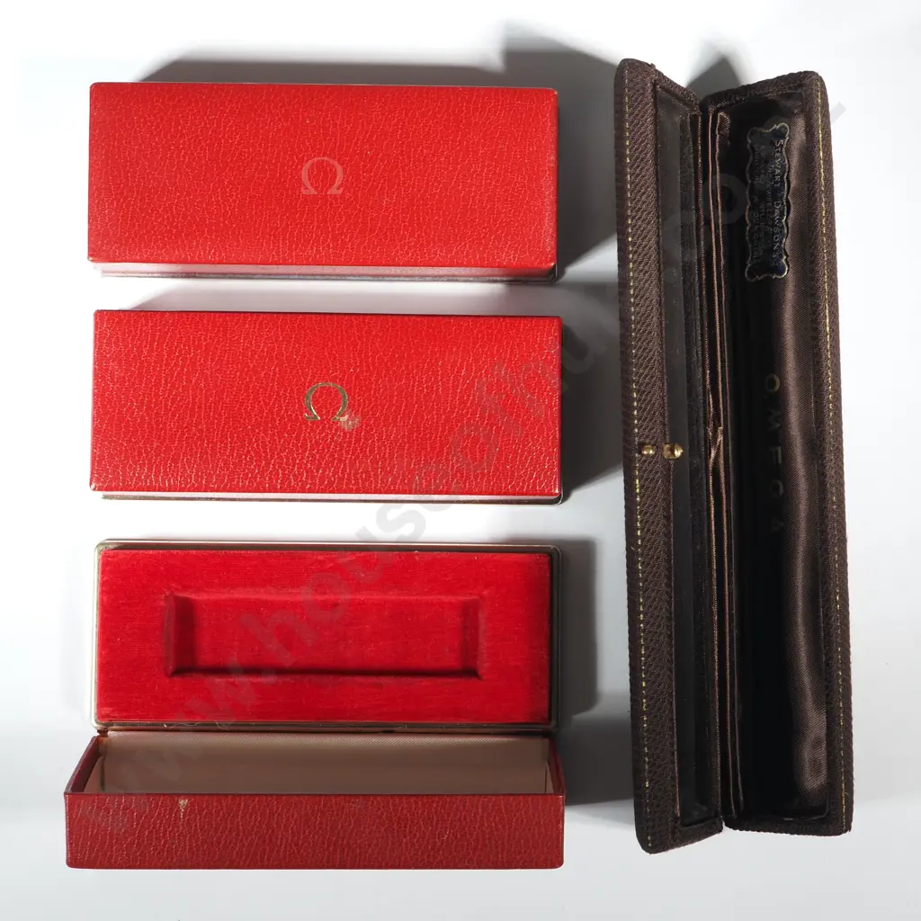 Bag Containing Four Omega Watch Boxes Image 1++