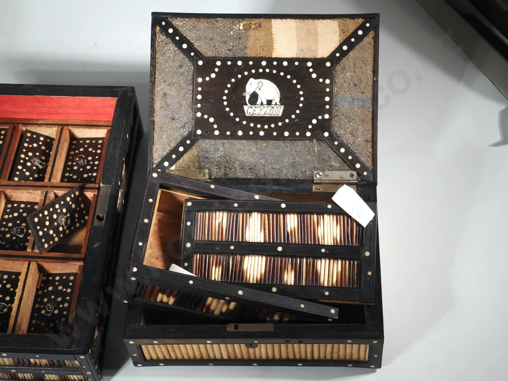 Three Porcupine Quill Trinket Boxes. Image 1++