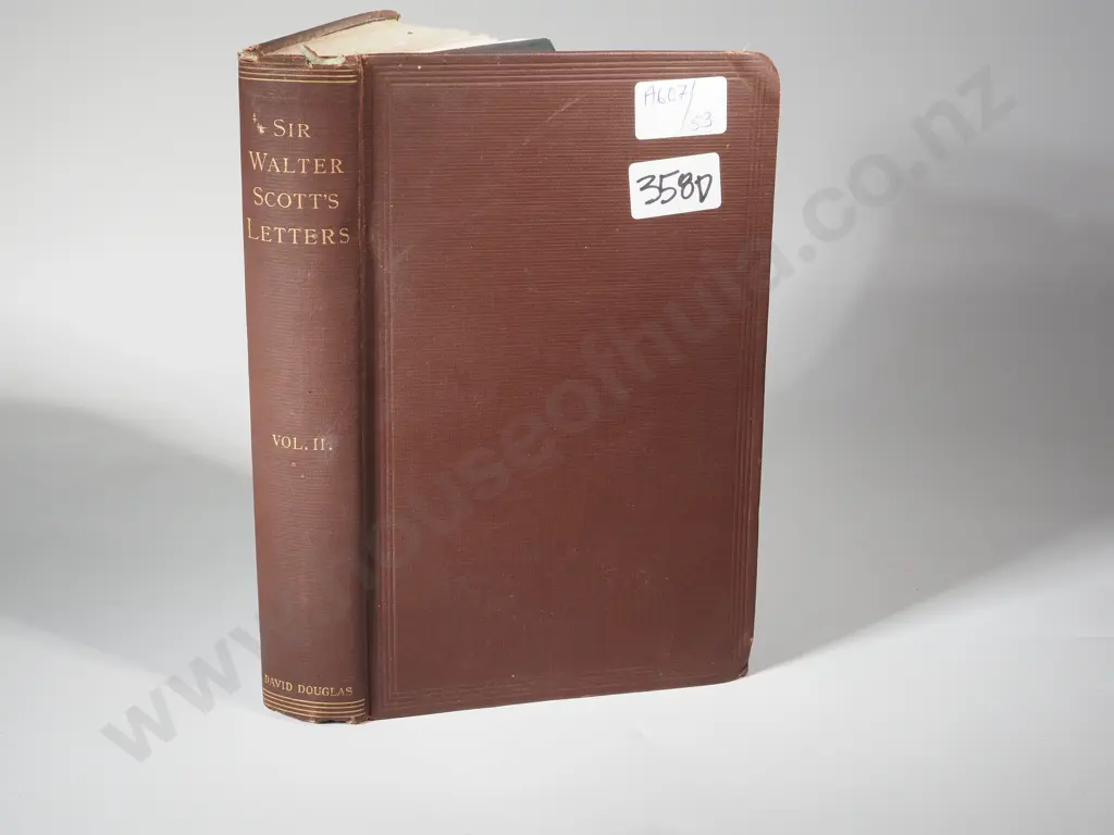 Douglas, David.  1894. Familiar Letters of Sir Walter Scott. Vol. II. Edinburgh. Image 1++