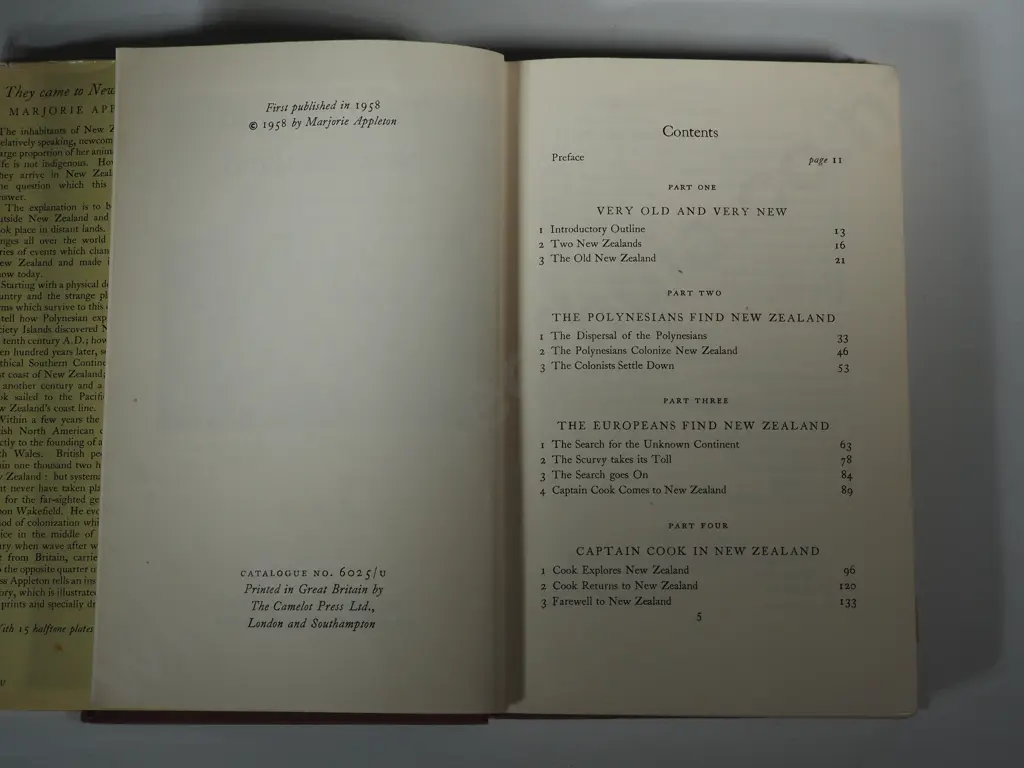 Appleton, Marjorie.1958.They Came to New Zealand. The Camelot Press Ltd., London. Image 1++