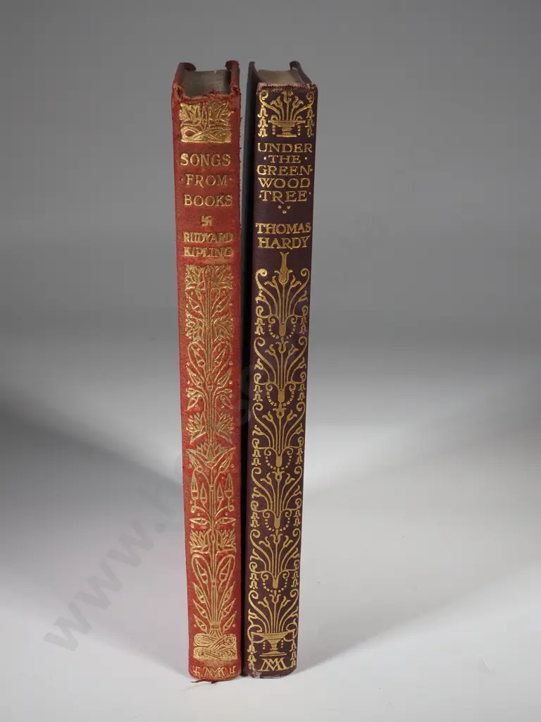 Hardy, Thomas. 1921. Under the Greenwood Tree. Kipling, Rudyard. 1919. Songs From Books. Image 1++
