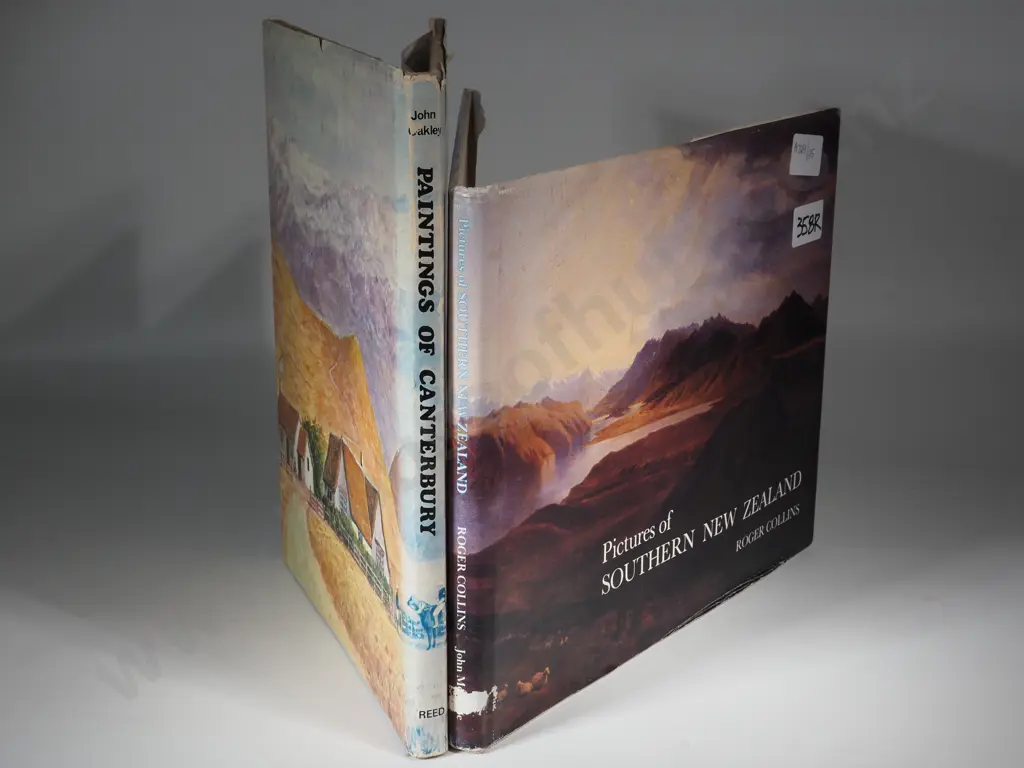 Two Books; Paintings of Canterbury 1840-1890 Author By John Oakley & Pictures of Southern New Zealand by Roger Collins Image 1++