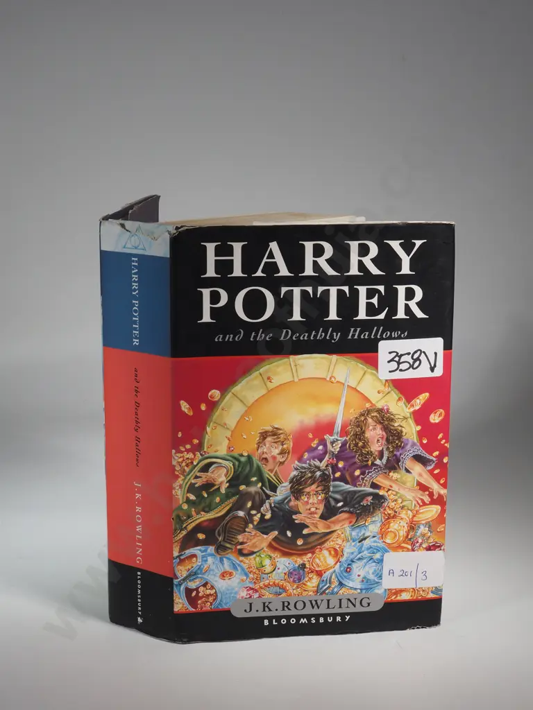 Harry Potter and the Deathly Hallows, First UK Edition, First Printing, Bloomsbury 2007, Hardback, Bloomsbury Publisher Image 1++