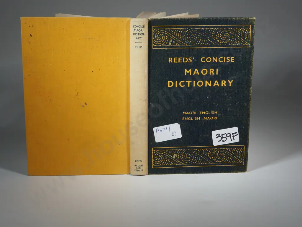 Reed, A.W. 1948. Reeds' Concise Maori Dictionary. A.H. & A.W. Reed Publishers. Image 1++