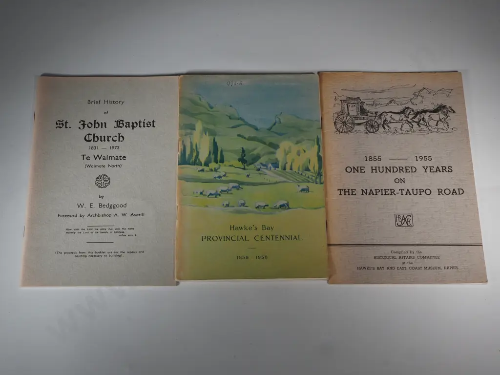 Hawkes Bay Provincial Centennial 1858 -1958, 1855 -1955 One Hundred Years On The Napier- Taupo Road & A Brief HIstory Image 1++