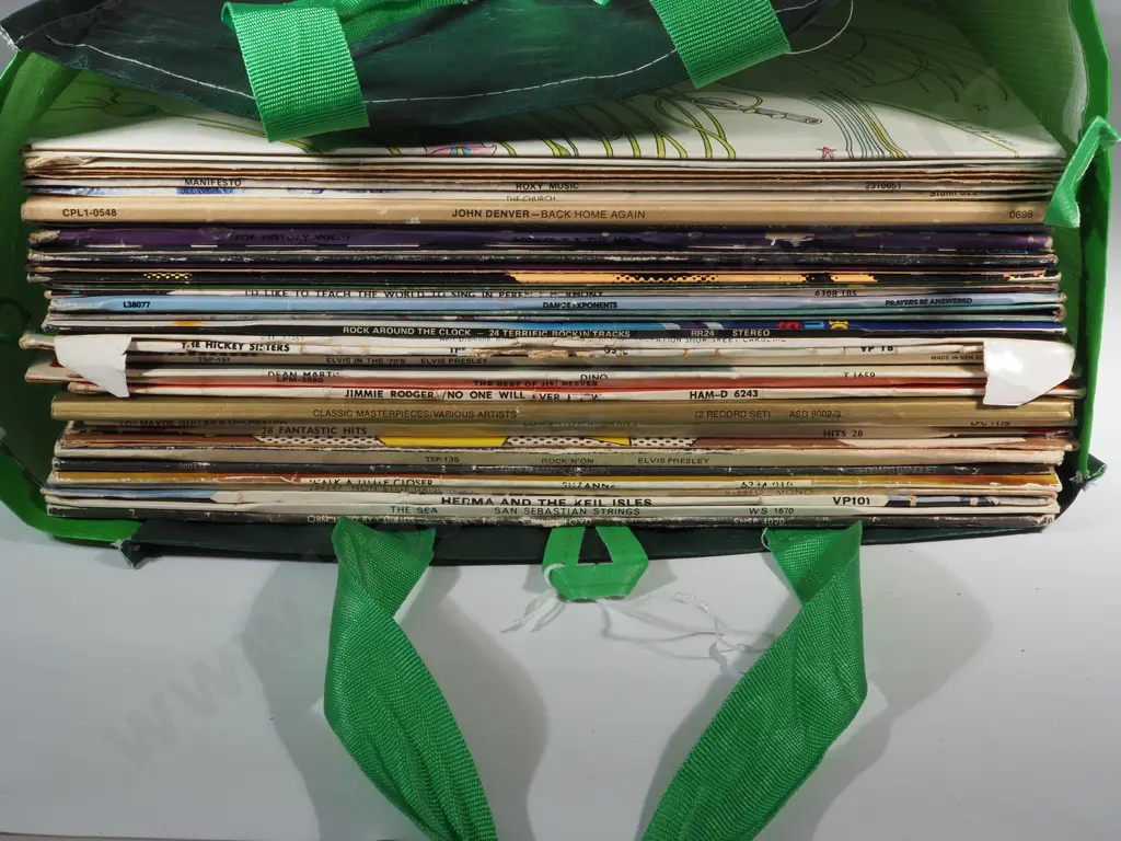 Collection Of Vinyl Records including 'The Very Best Of Split Enz', The Flying Lizards, The Pacific Orchestral Manoevres Image 1++