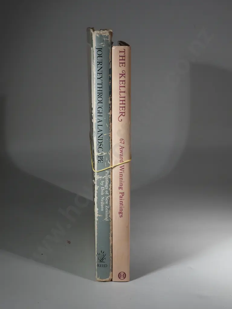 Two Books; The Kelliher. 67 Award Winning Paintings of the New Zealand Landscape and Its People Author King, Richard Image 1++