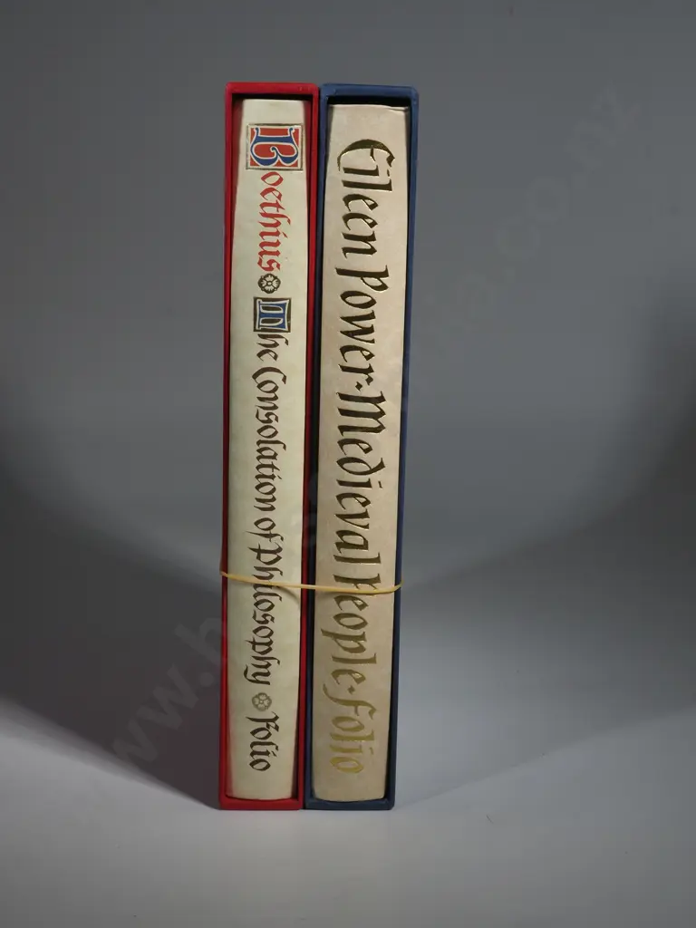 Medieval People Folio Society Edition Hardcover. 1999 by Eileen Power & The Consolation of Philosophy - Boethius Image 1++