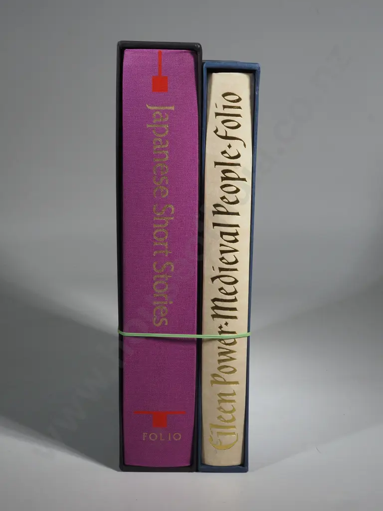 Medieval People Folio Society Edition Hardcover. 1999 by Eileen Power & Japanese Short Stories, James Image 1++