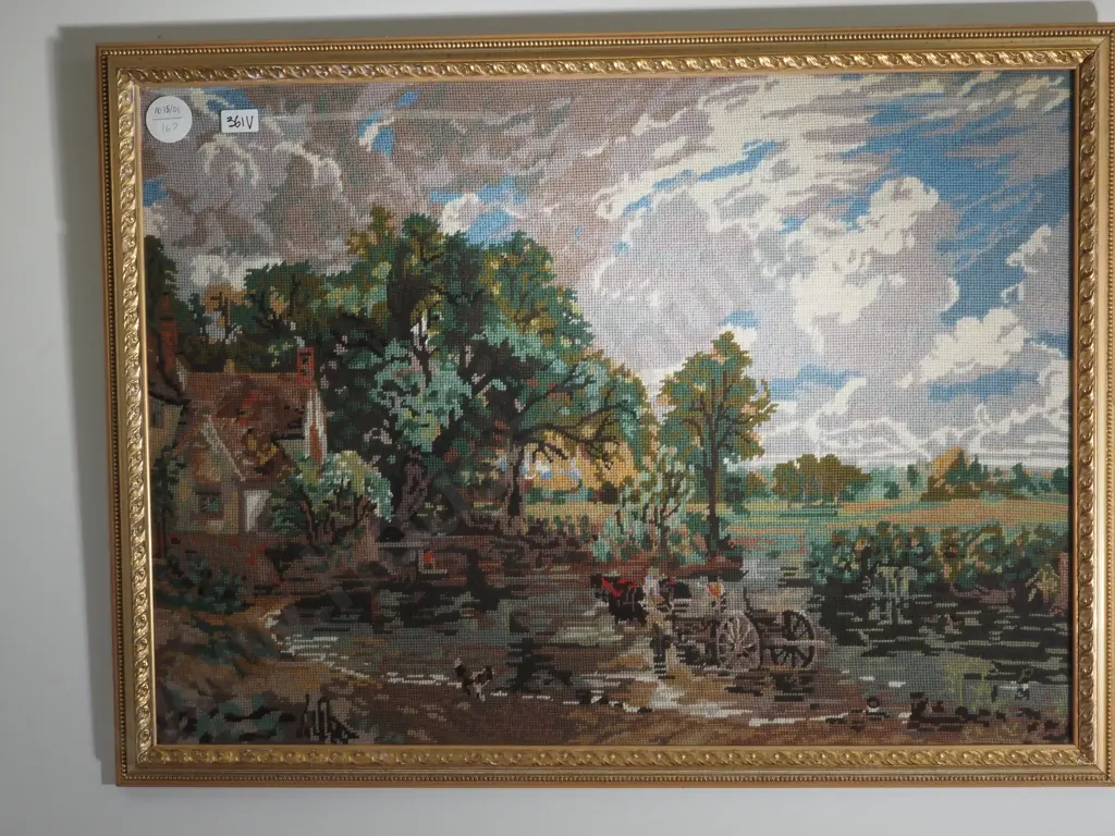 Large Framed Tapestry Artwork Image 1++