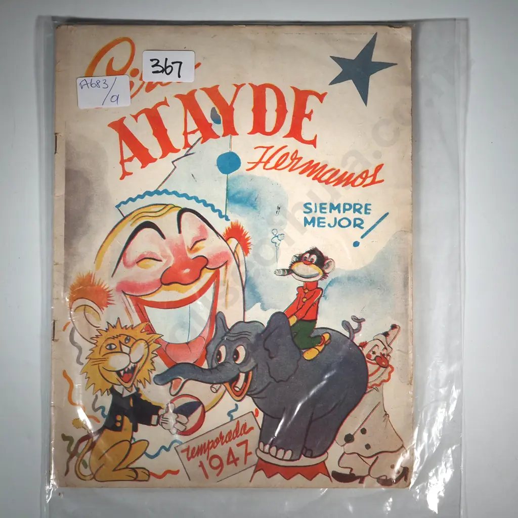 Two Programmes: Blackpool Tower Circus 1952 & Circo Atayde Hermanos 1947 Image 1++