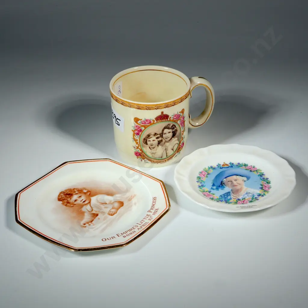 Mixed Lot of China Commemorating The Queen Mother, Queen Elizabeth & Princess Margaret. Image 1++